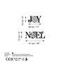 Wallity New Year 3 Escultura de pared de metal en negro